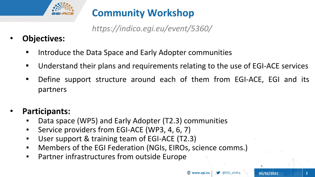 community workshop