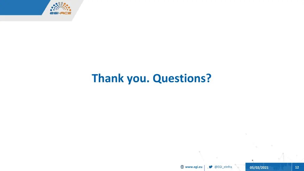 thank you questions