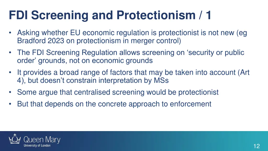 fdi screening and protectionism 1