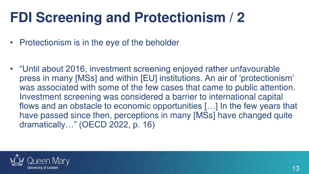 fdi screening and protectionism 2