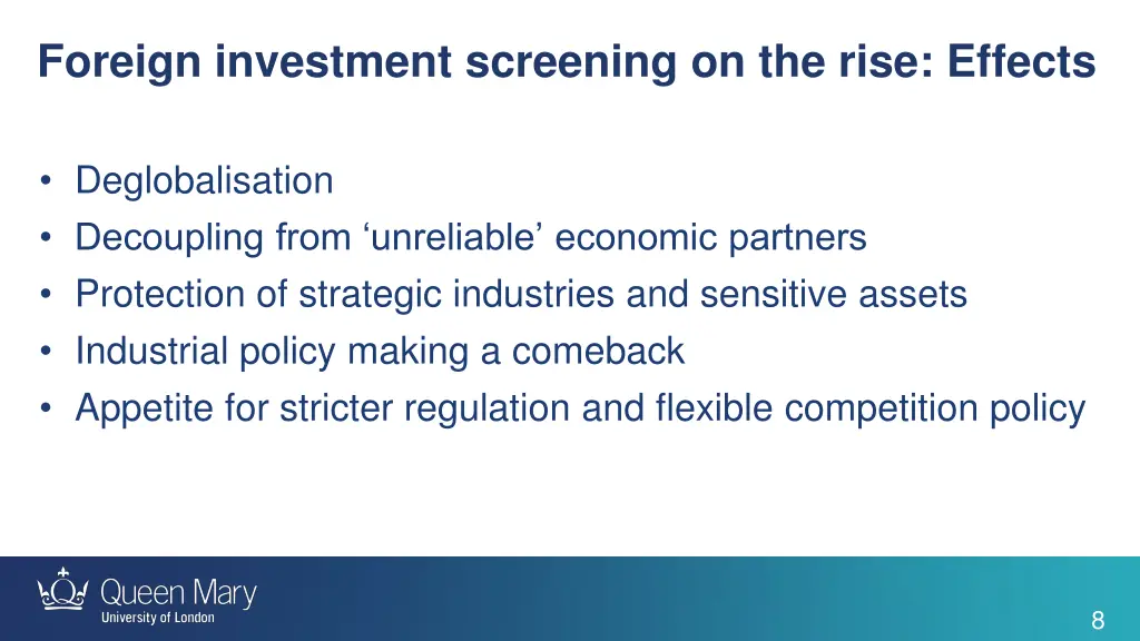 foreign investment screening on the rise effects