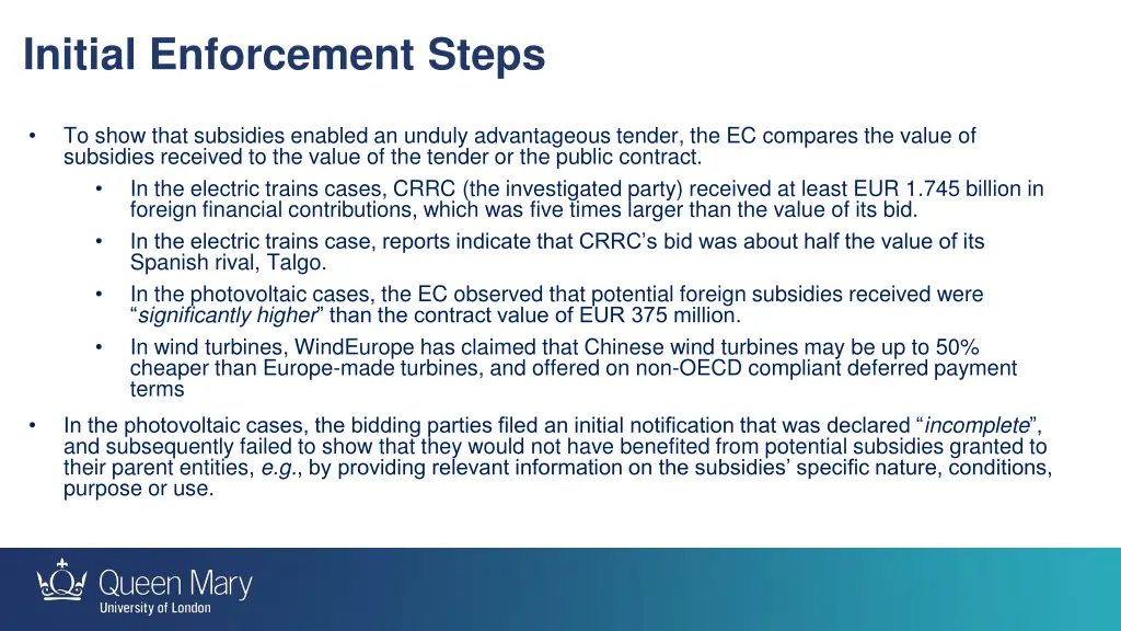 initial enforcement steps 5