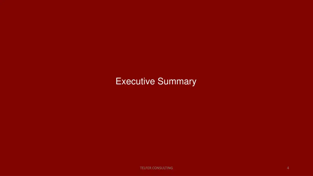executive summary