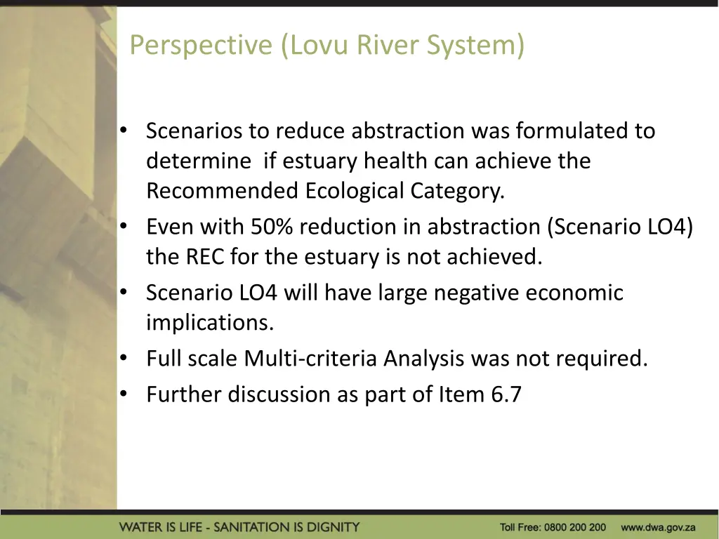 perspective lovu river system