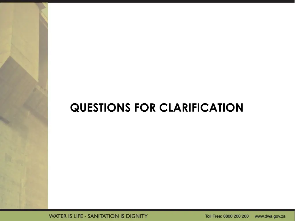 questions for clarification