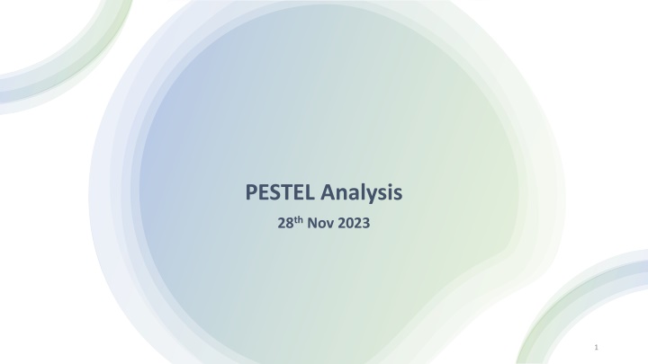 pestel analysis
