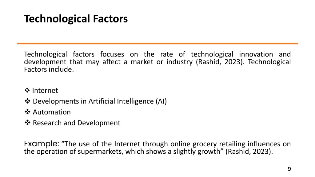 technological factors