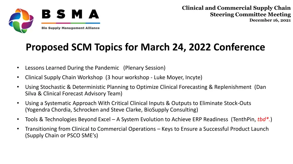 clinical and commercial supply chain steering 3