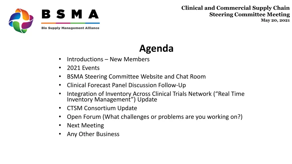 clinical and commercial supply chain steering 1