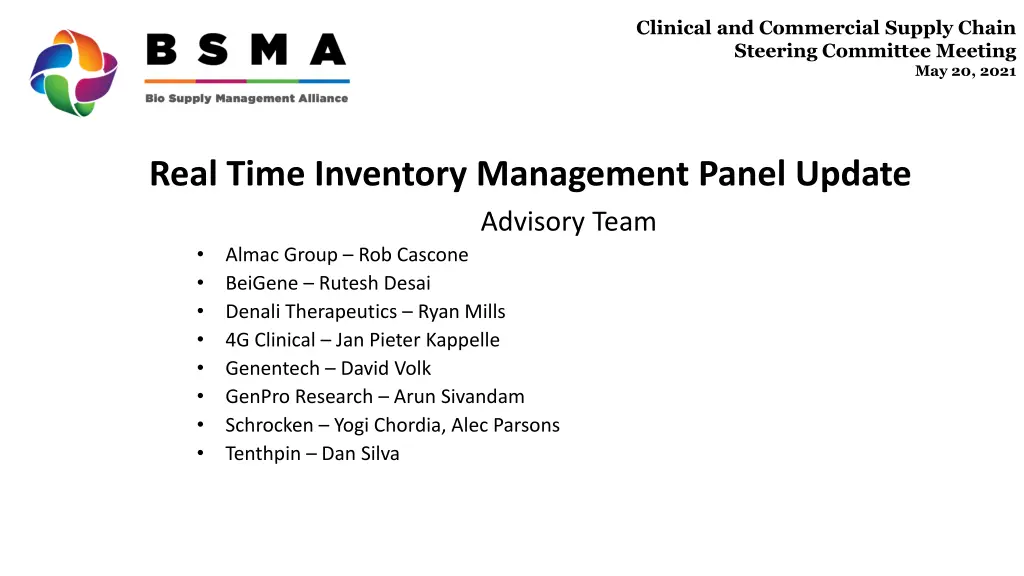 clinical and commercial supply chain steering 5