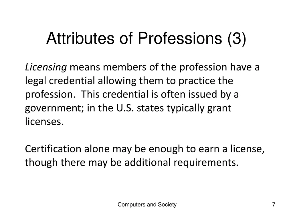 attributes of professions 3