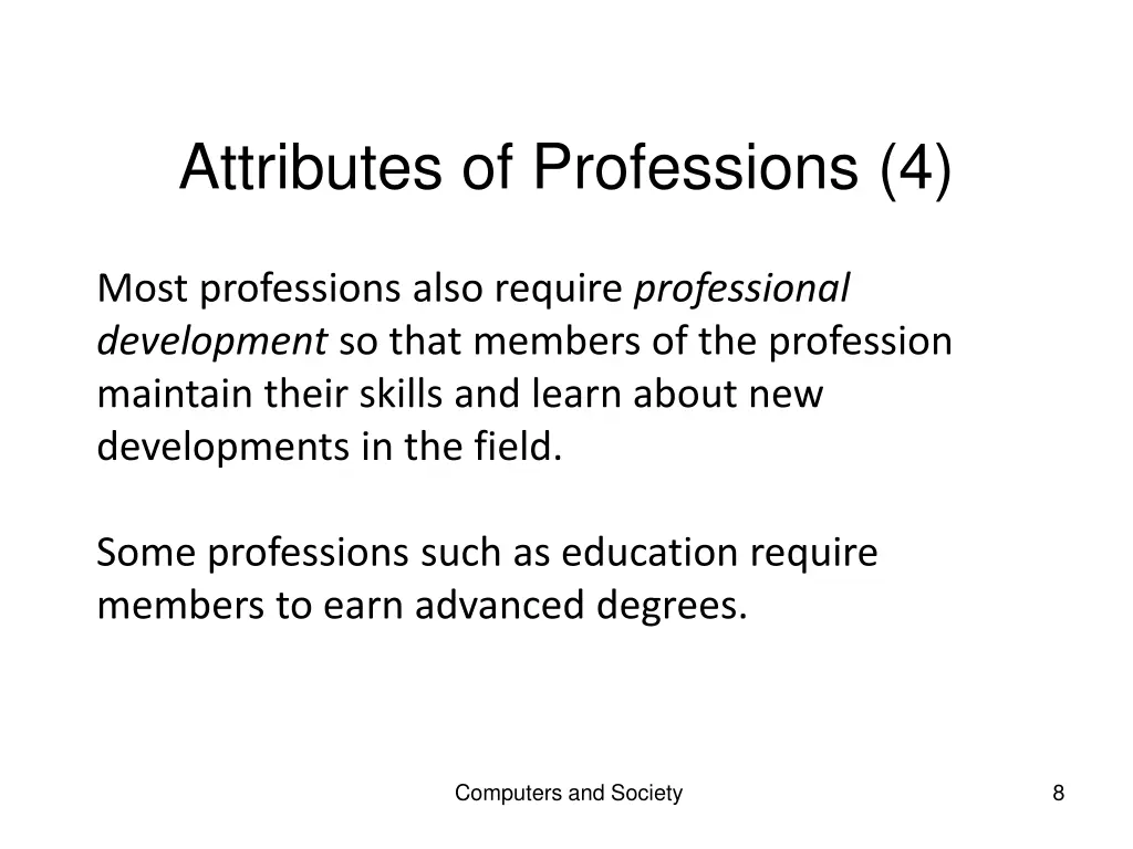 attributes of professions 4