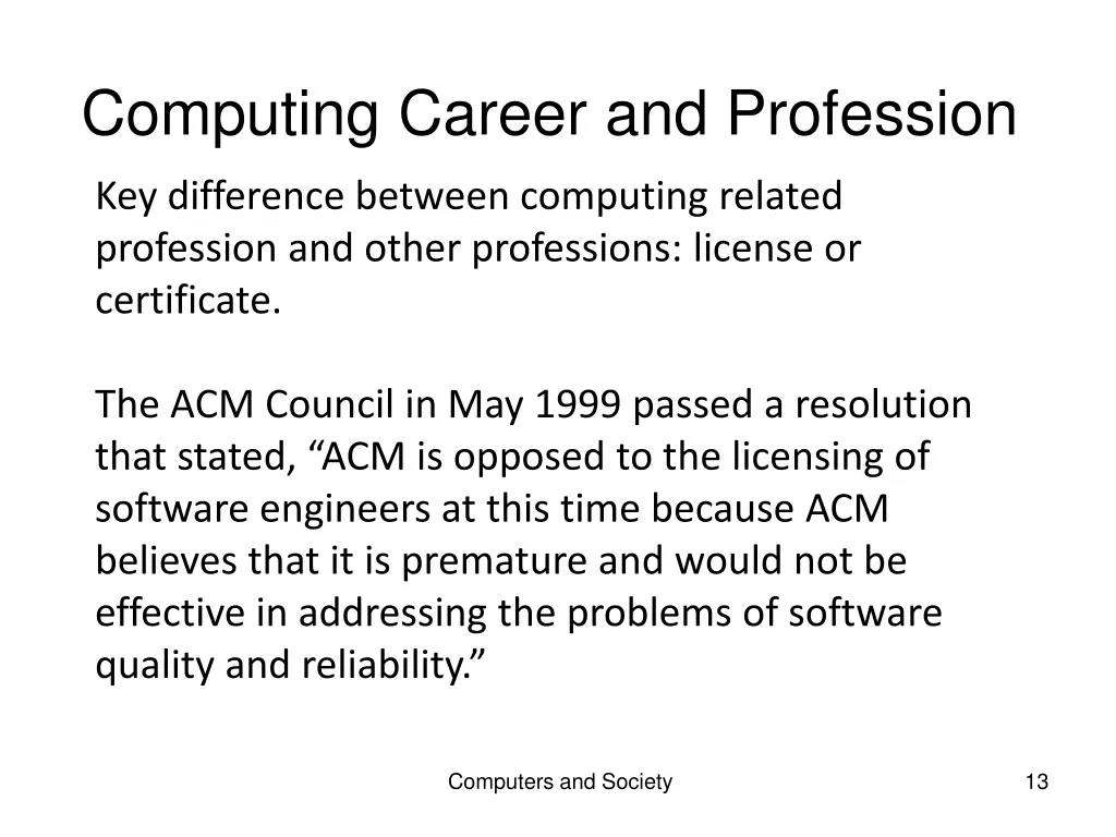 computing career and profession