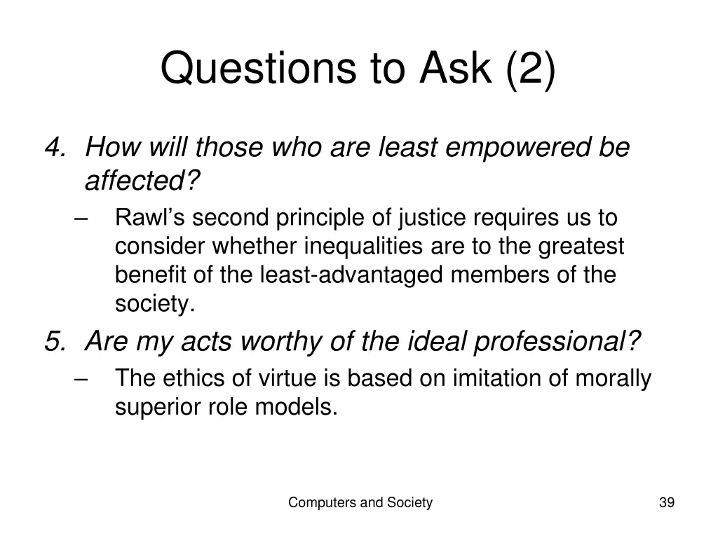 questions to ask 2
