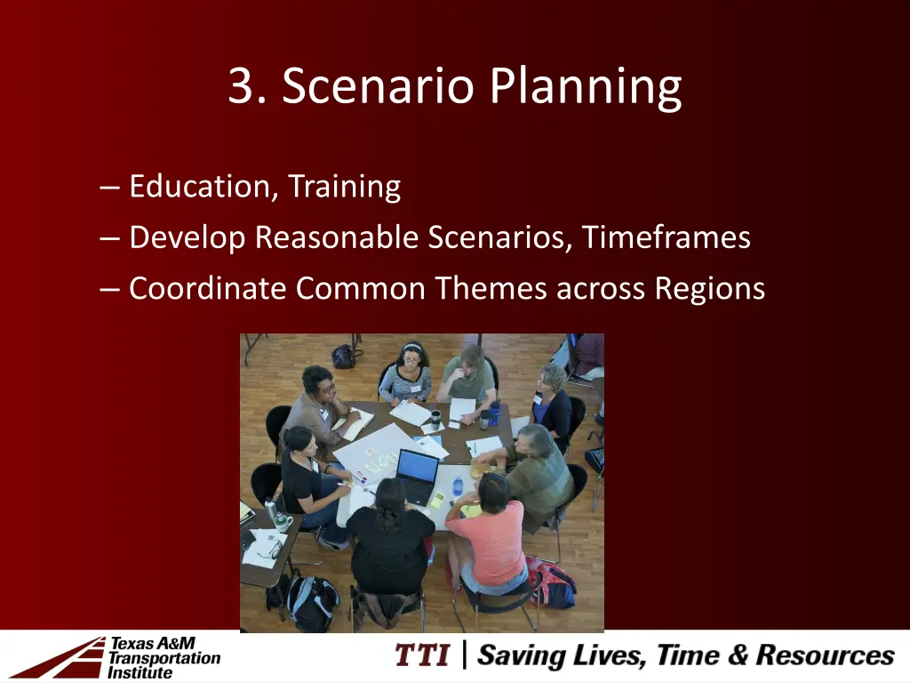 3 scenario planning