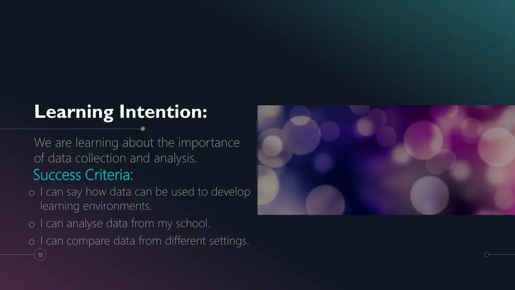 learning intention 1