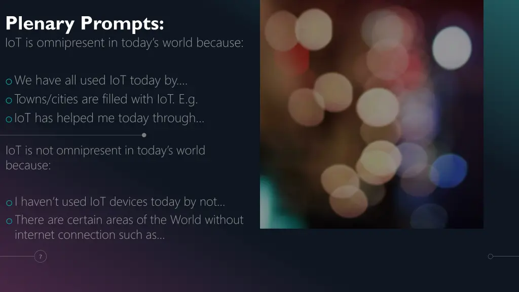plenary prompts iot is omnipresent in today