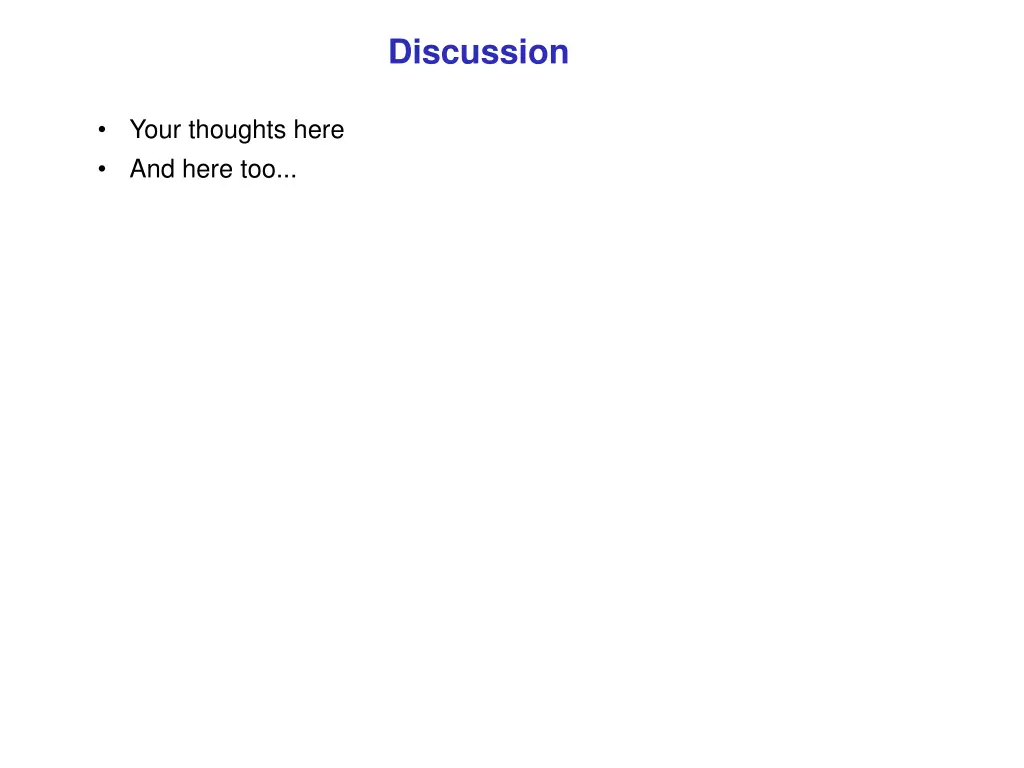 discussion
