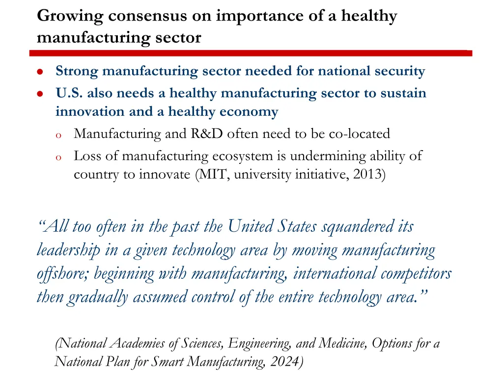 growing consensus on importance of a healthy