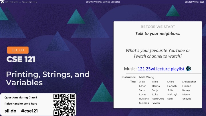 lec 01 printing strings variables