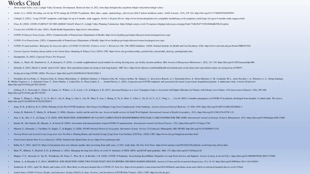 works cited about lehigh valley n d lehigh valley