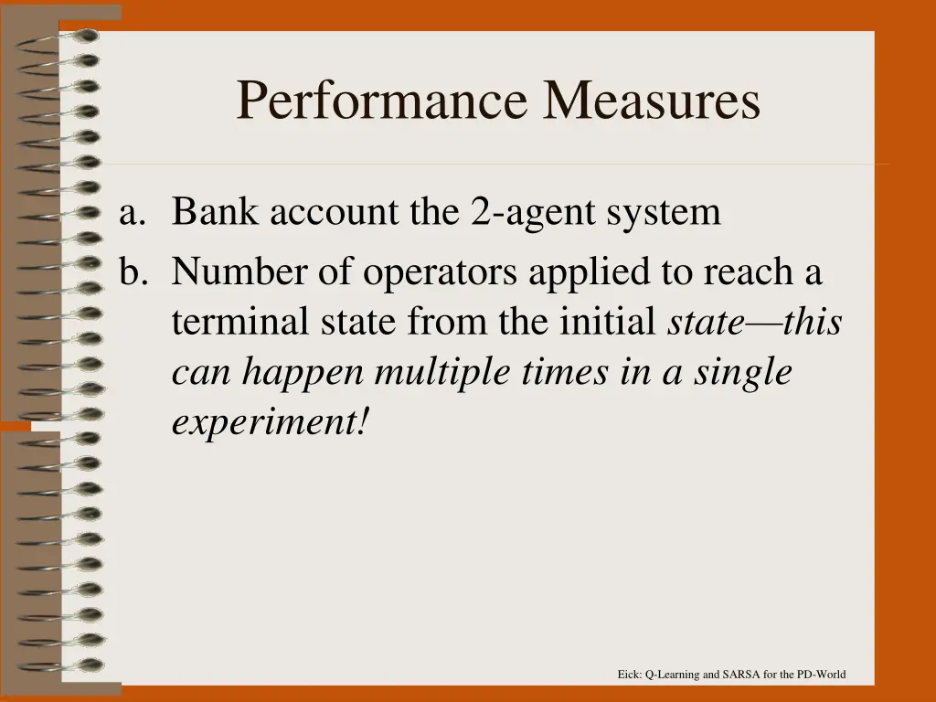 performance measures