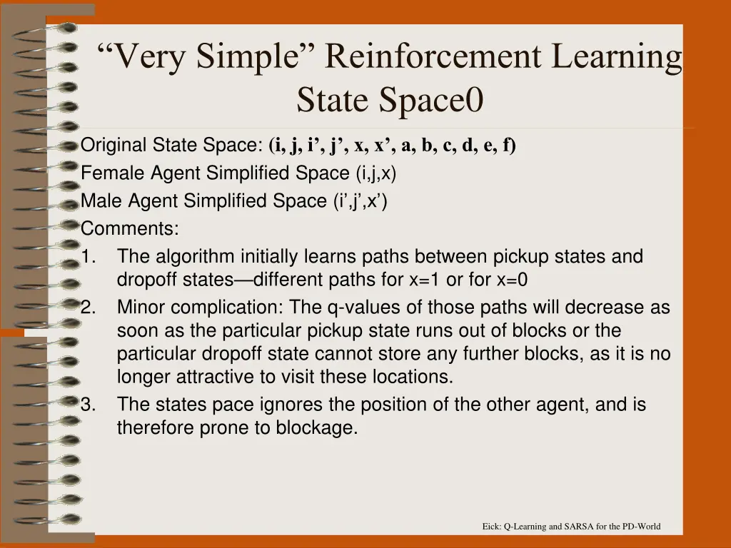 very simple reinforcement learning state space0