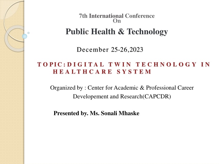 7th international conference on public health