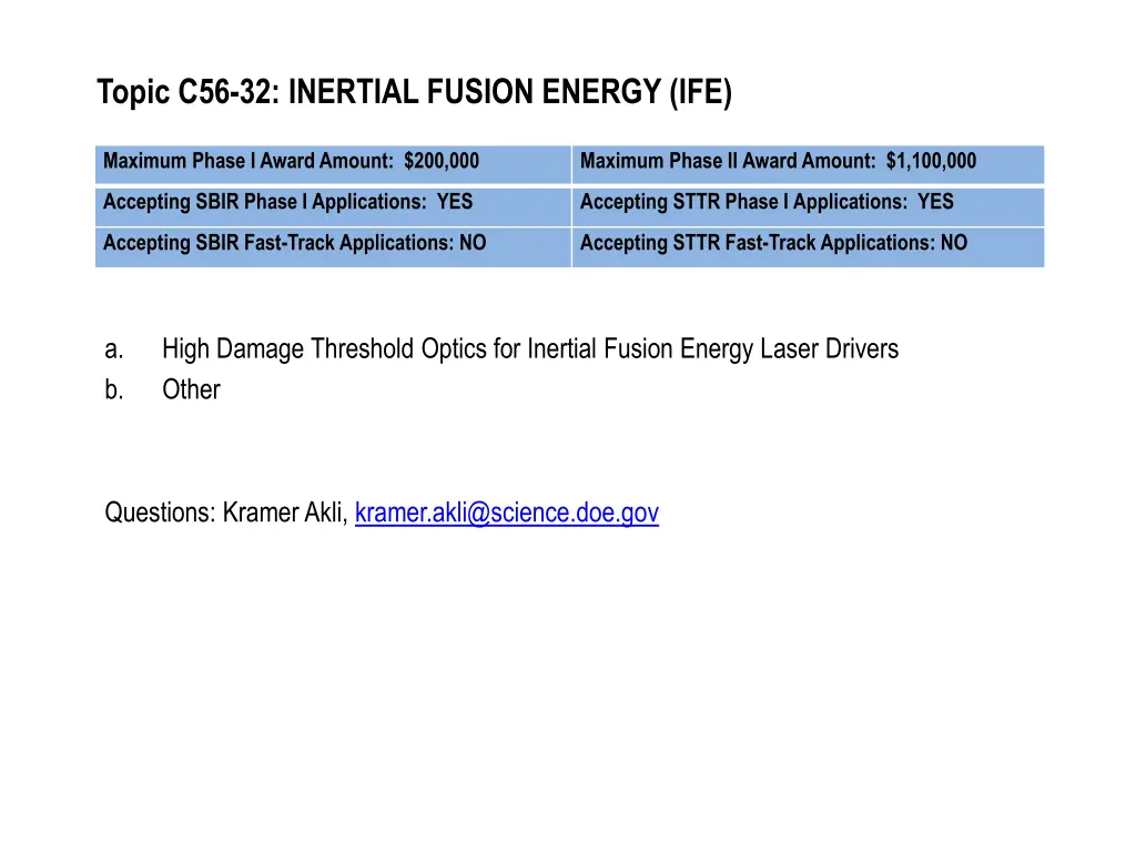 topic c56 32 inertial fusion energy ife