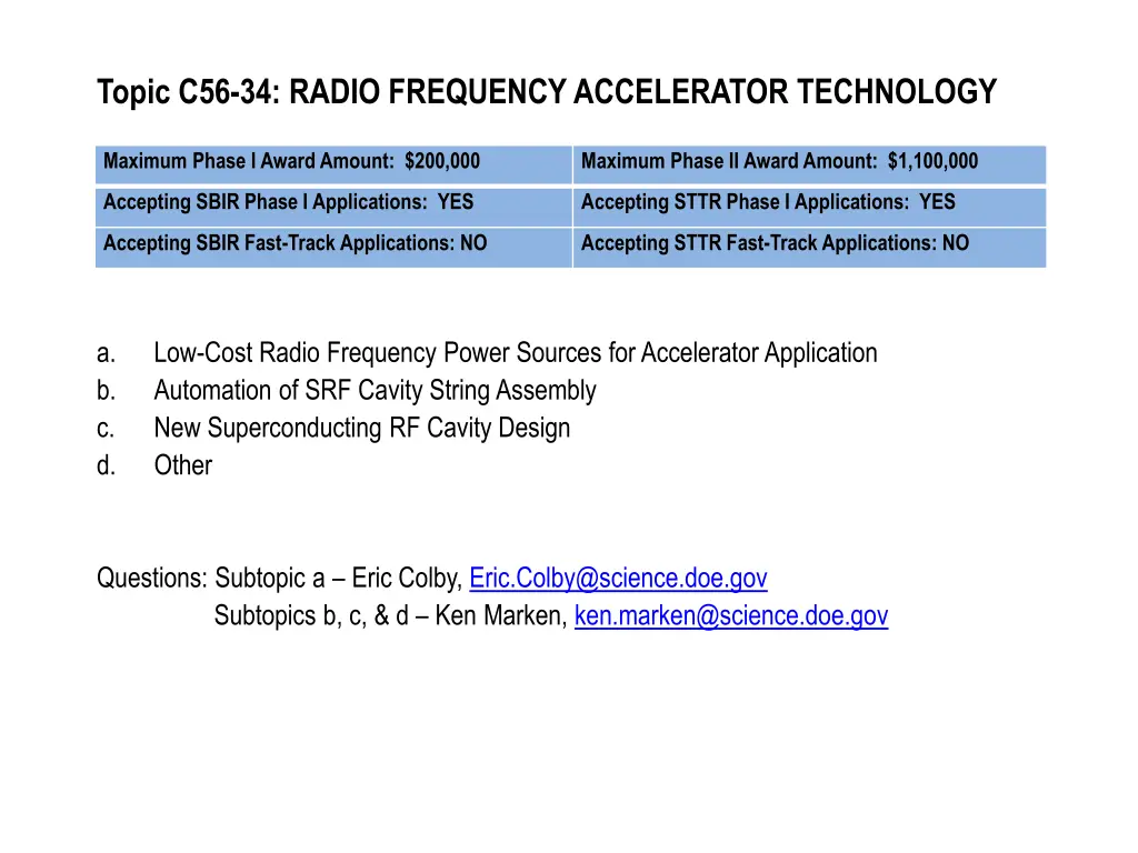 topic c56 34 radio frequency accelerator