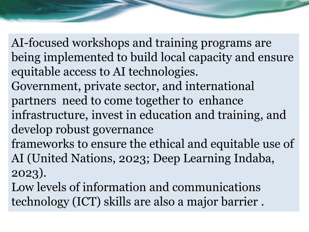 ai focused workshops and training programs