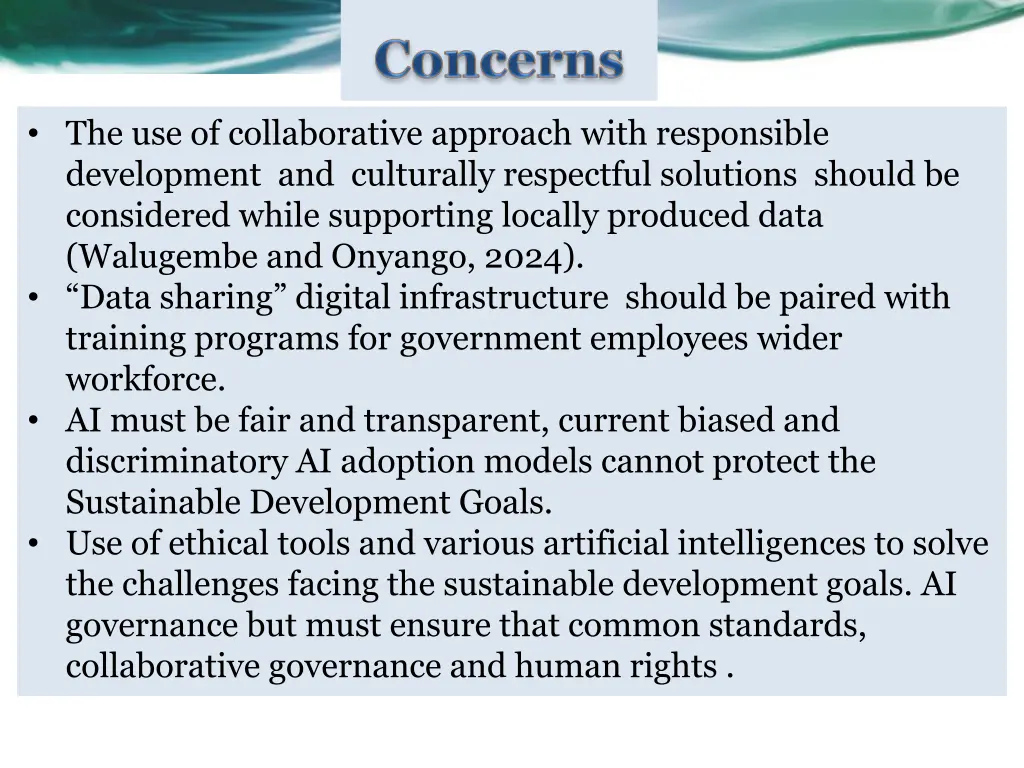 the use of collaborative approach with