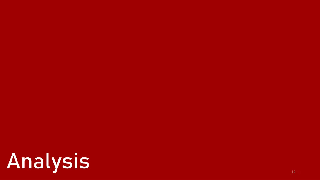 analysis