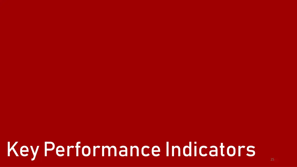 key performance indicators