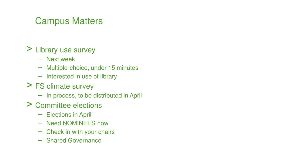 campus matters