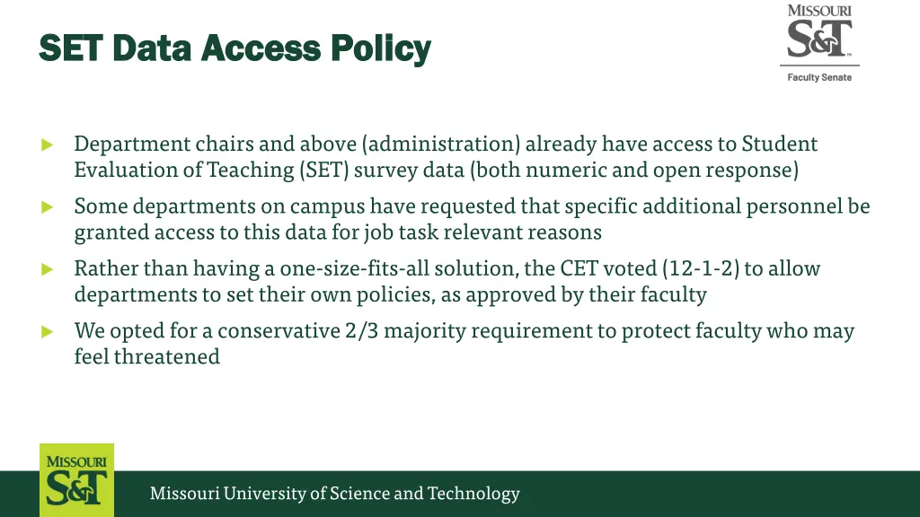 set data access policy set data access policy