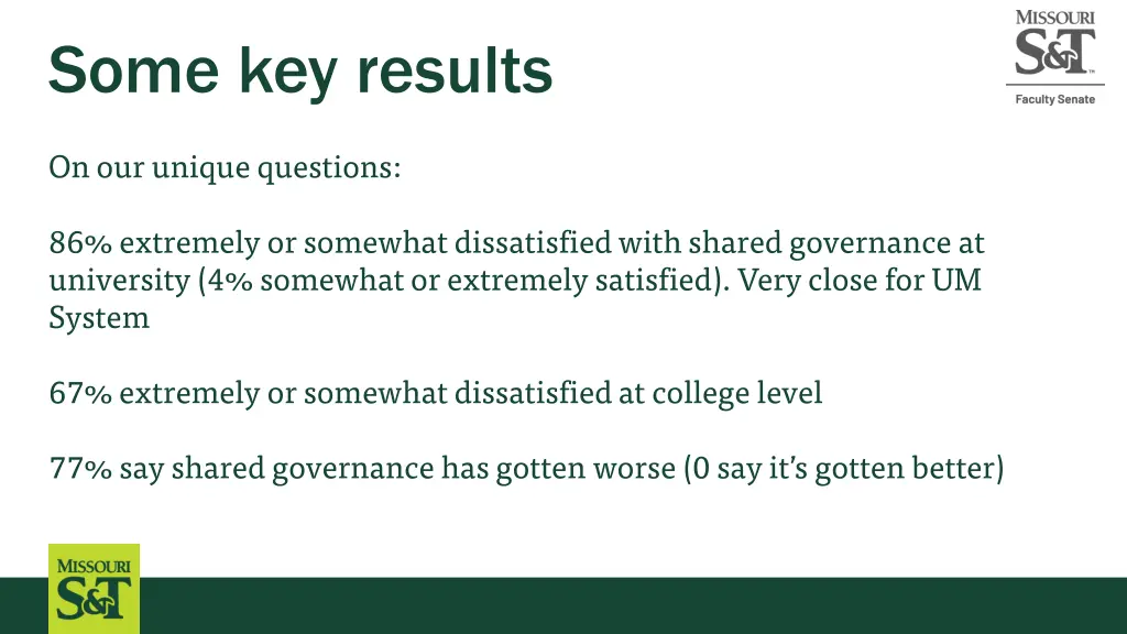 some key results