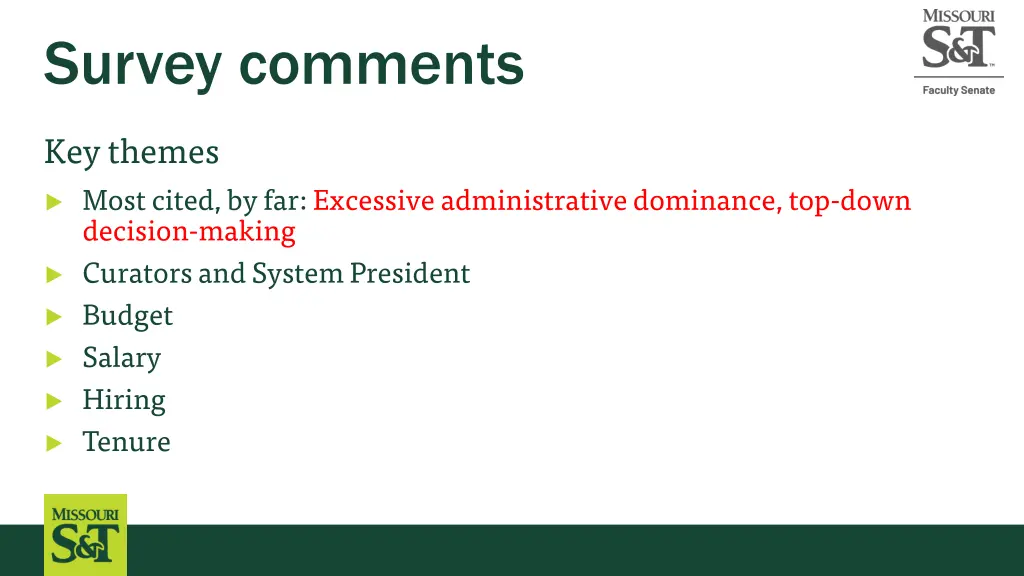 survey comments