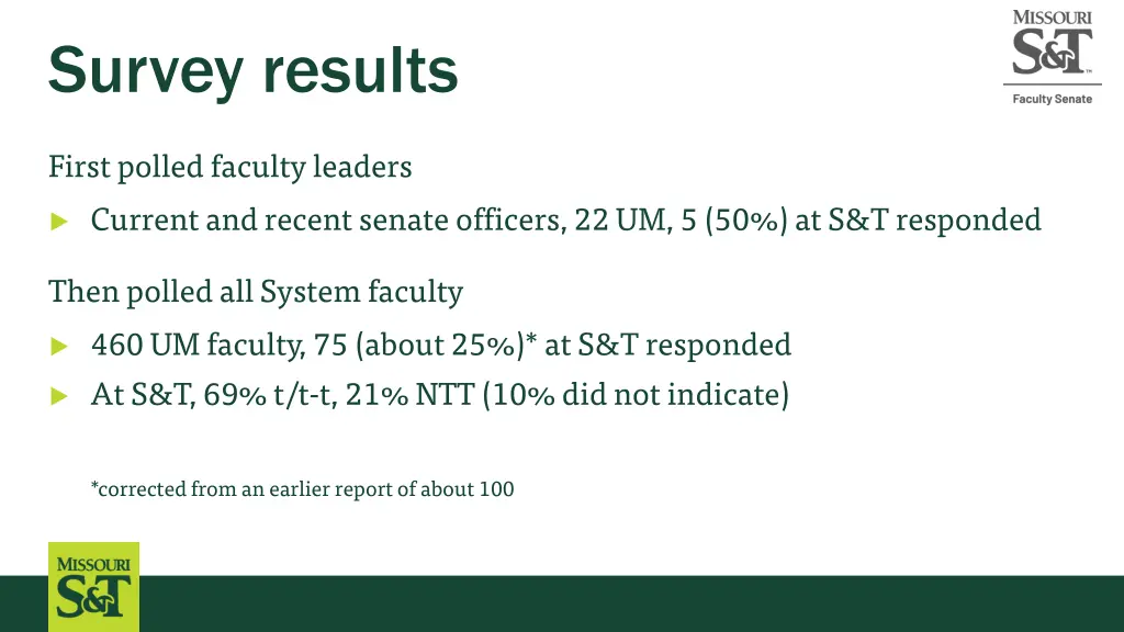 survey results