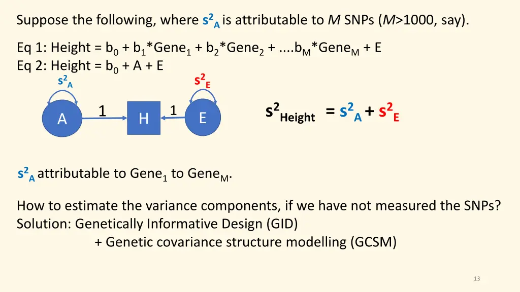 suppose the following where s 2 a is attributable