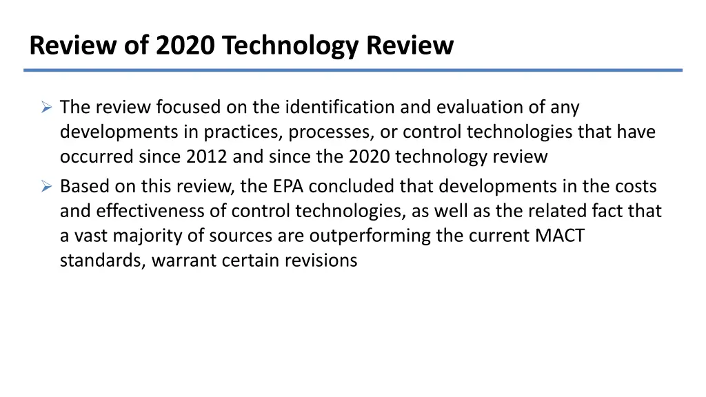 review of 2020 technology review