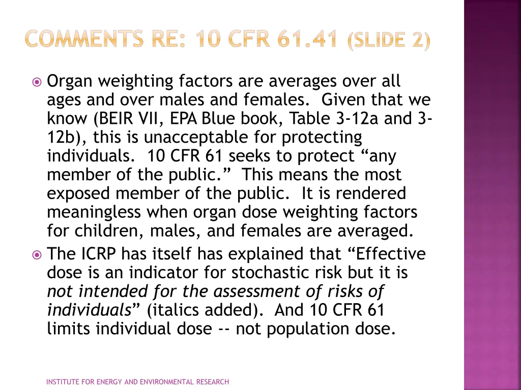 comments re 10 cfr 61 41 slide 2