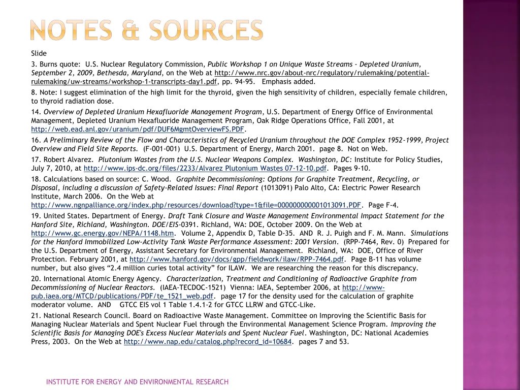 notes sources slide 3 burns quote u s nuclear