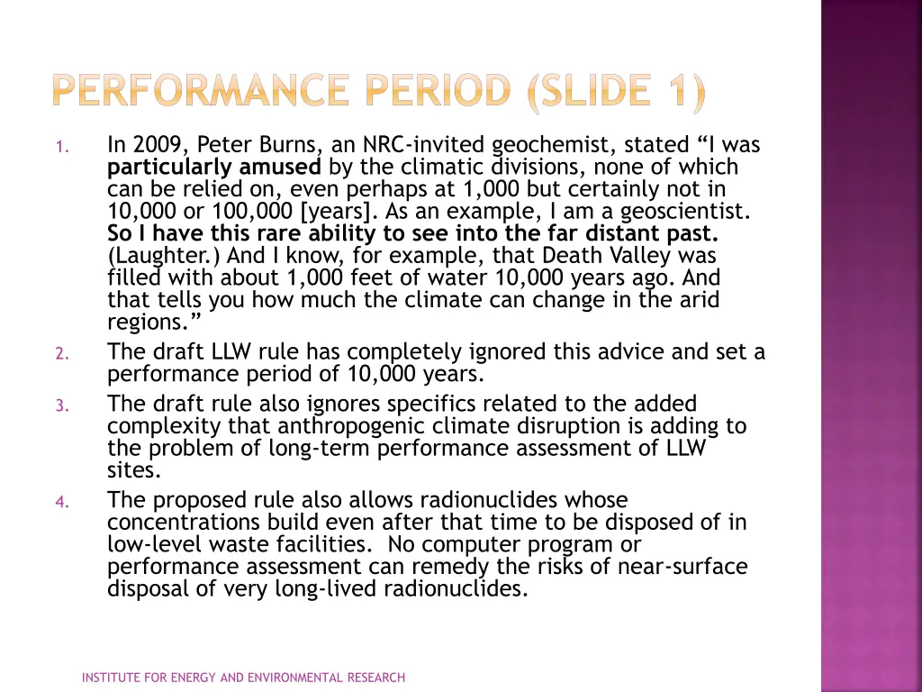 performance period slide 1