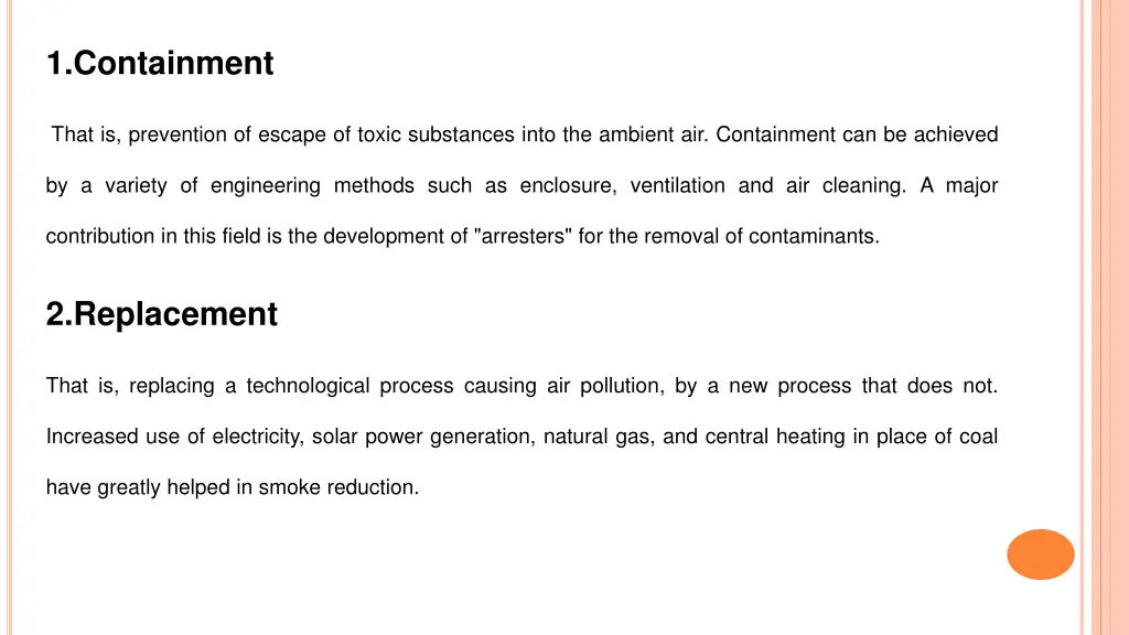 1 containment
