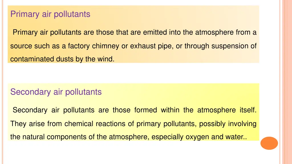 primary air pollutants