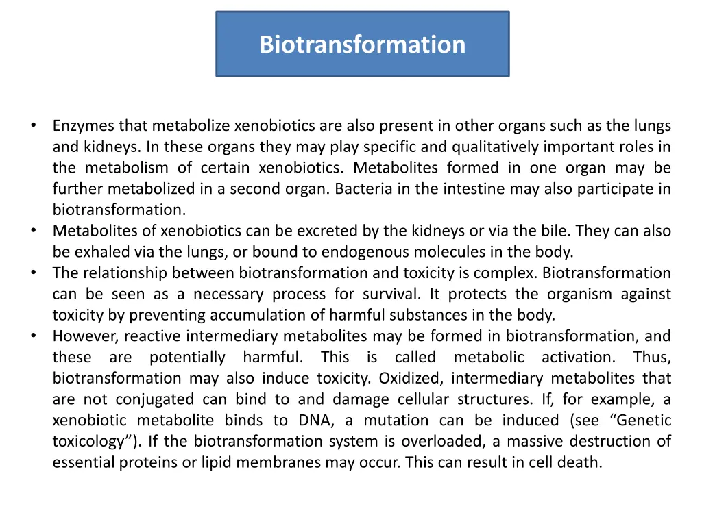 biotransformation 1