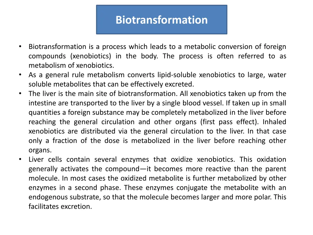 biotransformation