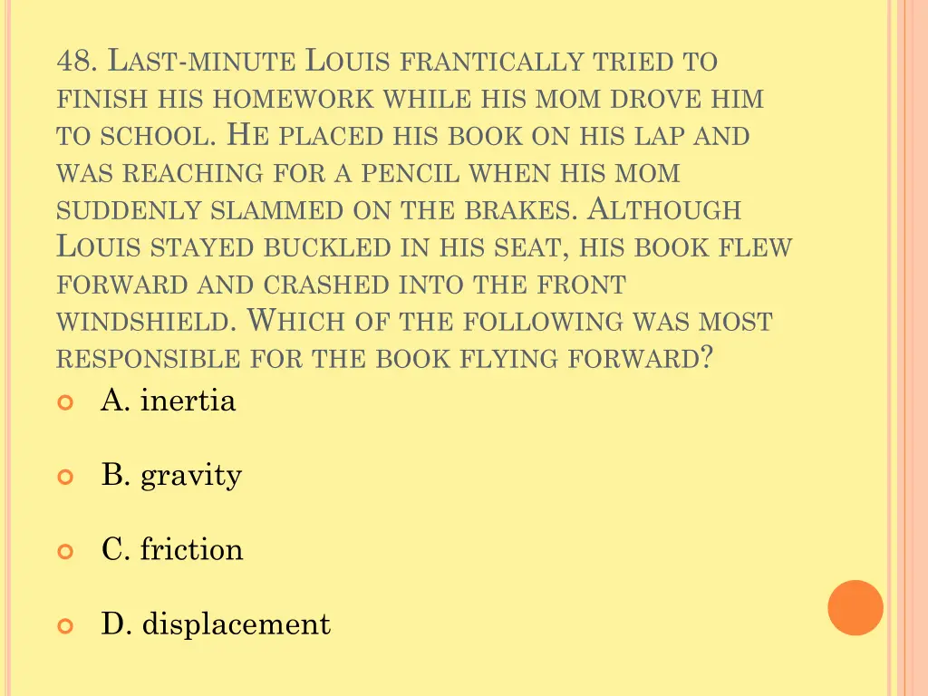 48 l ast minute l ouis frantically tried