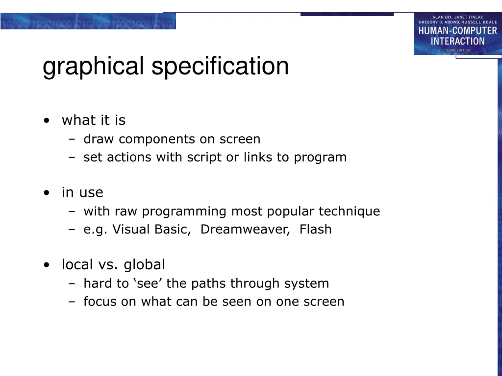 graphical specification
